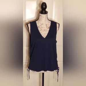 Michael Kors Top Women Casual NWT Size Large Color Blue Navy